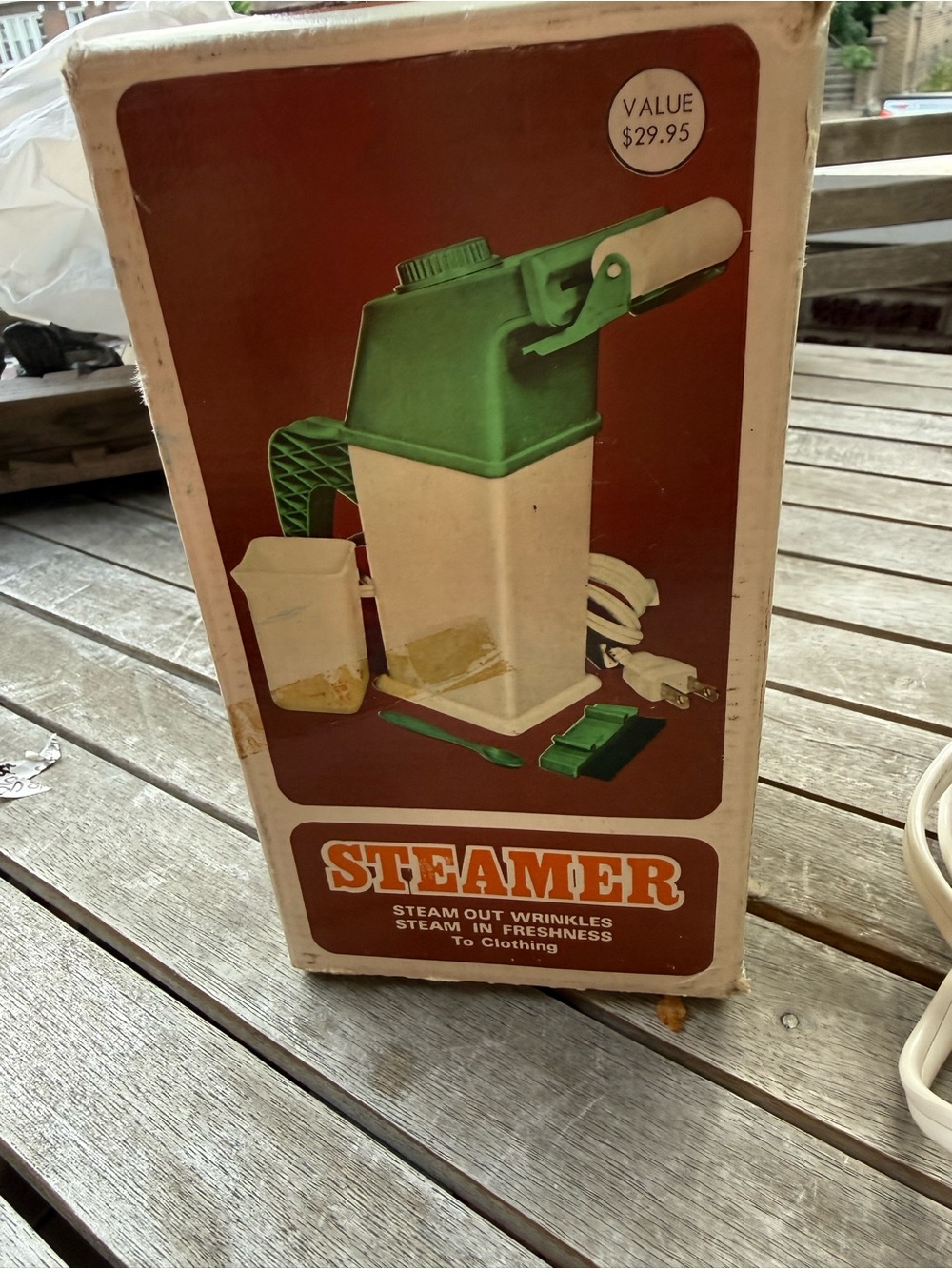 Vintage Avocado Green Clothes Steamer works!